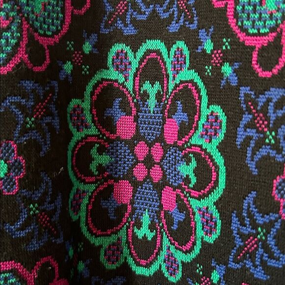 Vintage Faux Cardigan Floral Sweater from Cricket Lane - Size L - Picture 7 of 9